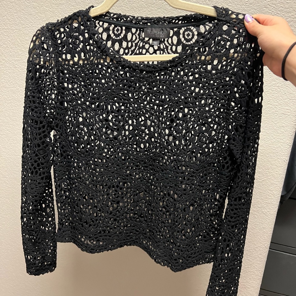 Top shop see-through shirt